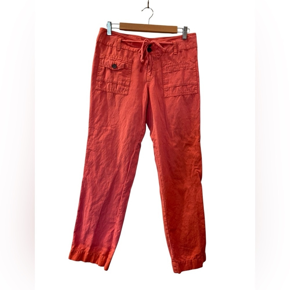 Anthropologie Hei Hei Women’s Cotton Orange Pink Cargo Pants Size: 10